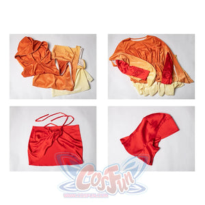 Complete Padmé cosplay costume set with cape, dress, waistband, headgear, and accessories.