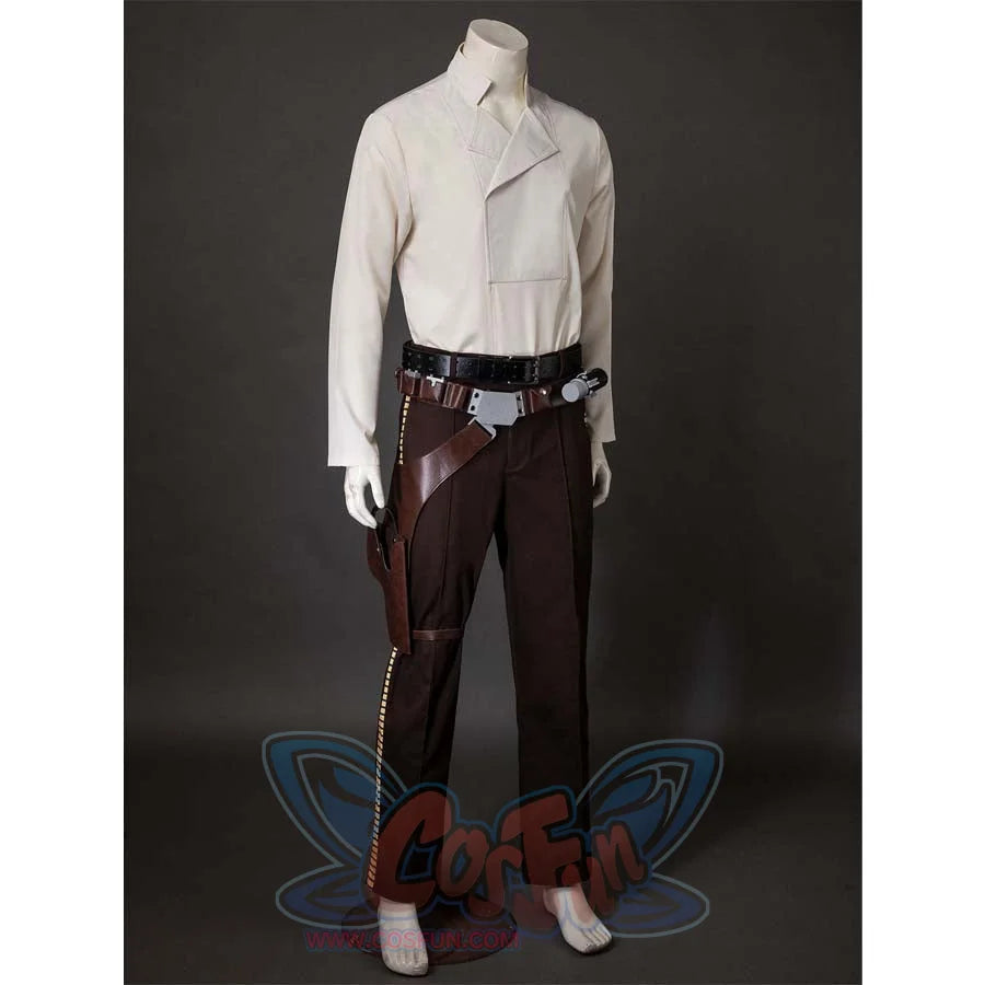 Another side view of the inner shirt, with a slight adjustment in the belt and blaster. Shows the shirt’s fit and details.