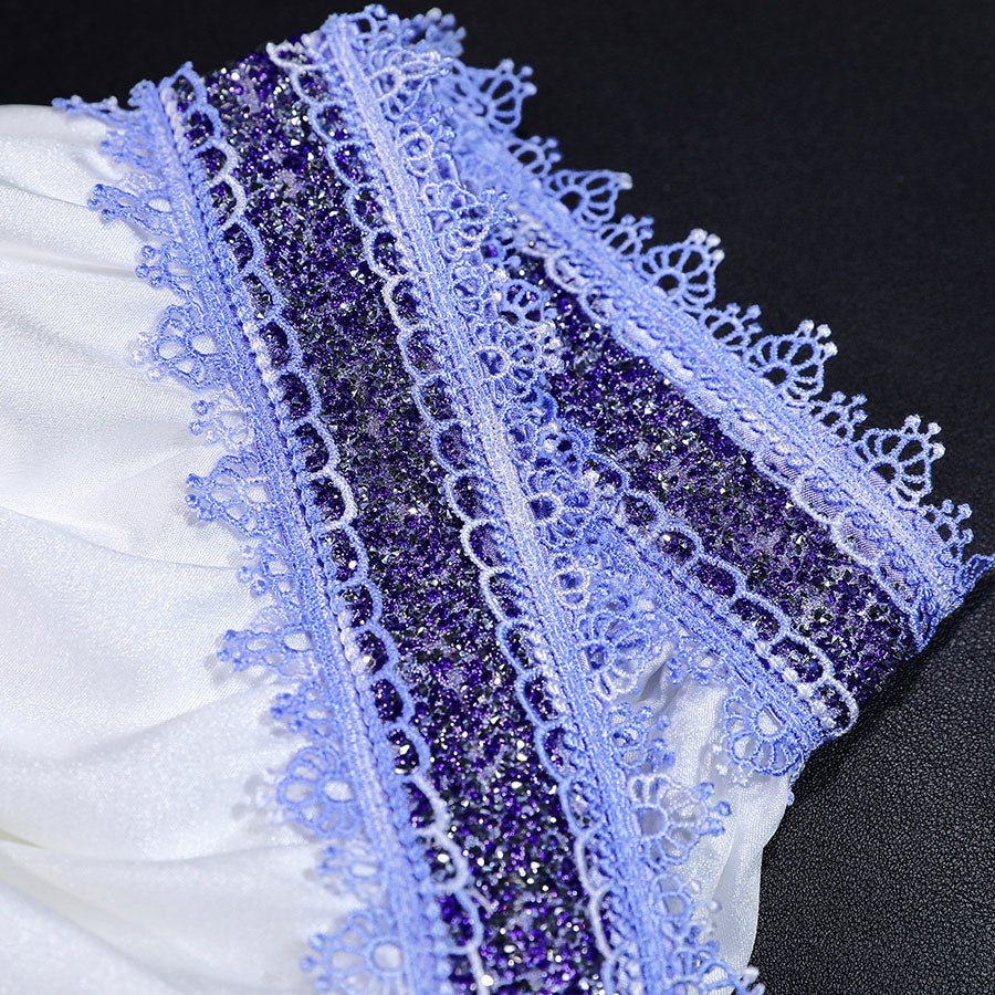 Emily cosplay dress, waist detail – Close-up showing fitted top design.