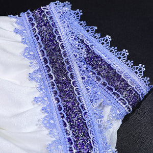 Emily cosplay dress, waist detail – Close-up showing fitted top design.