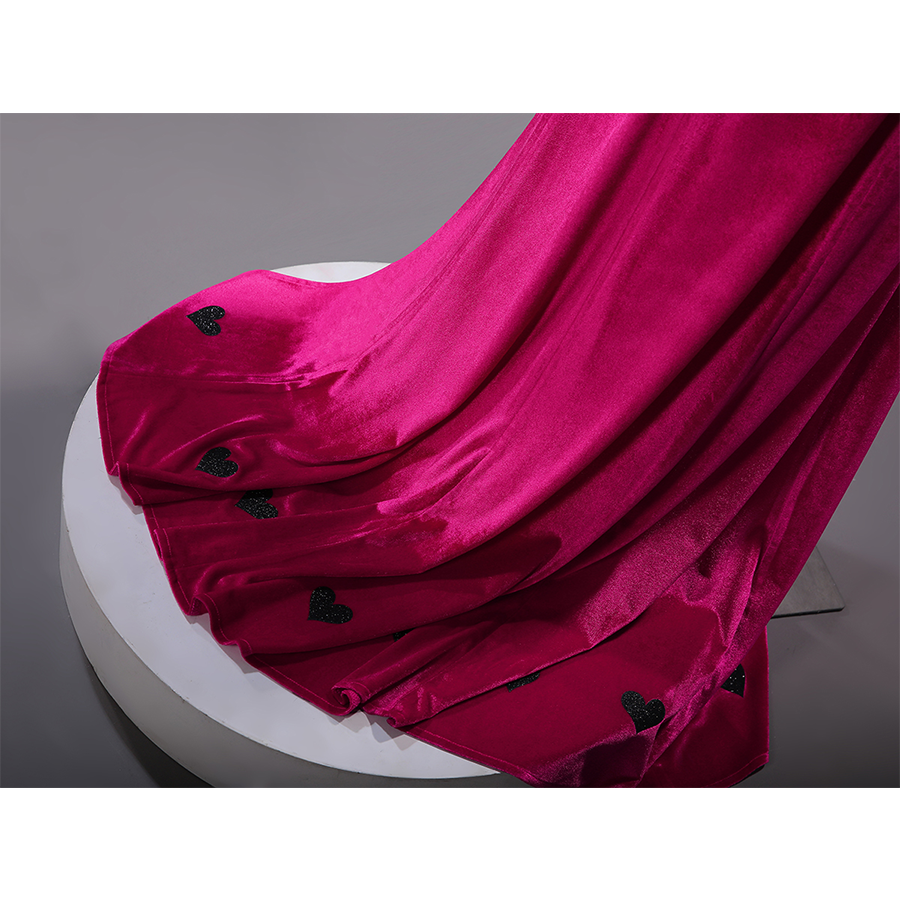 Hazbin Hotel Season 2 Angel Dust Formal Gown Cosplay Costume Sequin Velvet Version N09903