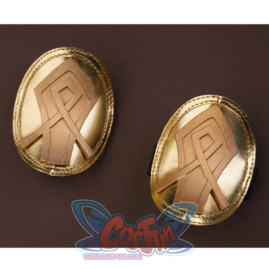 The golden wrist decoration of Honkai: Star Rail Cerydra Cosplay Costume.