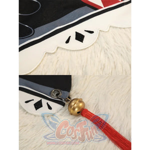 Sparkle cosplay cuff with rabbit motif and golden bell pendant with red tassel accessory