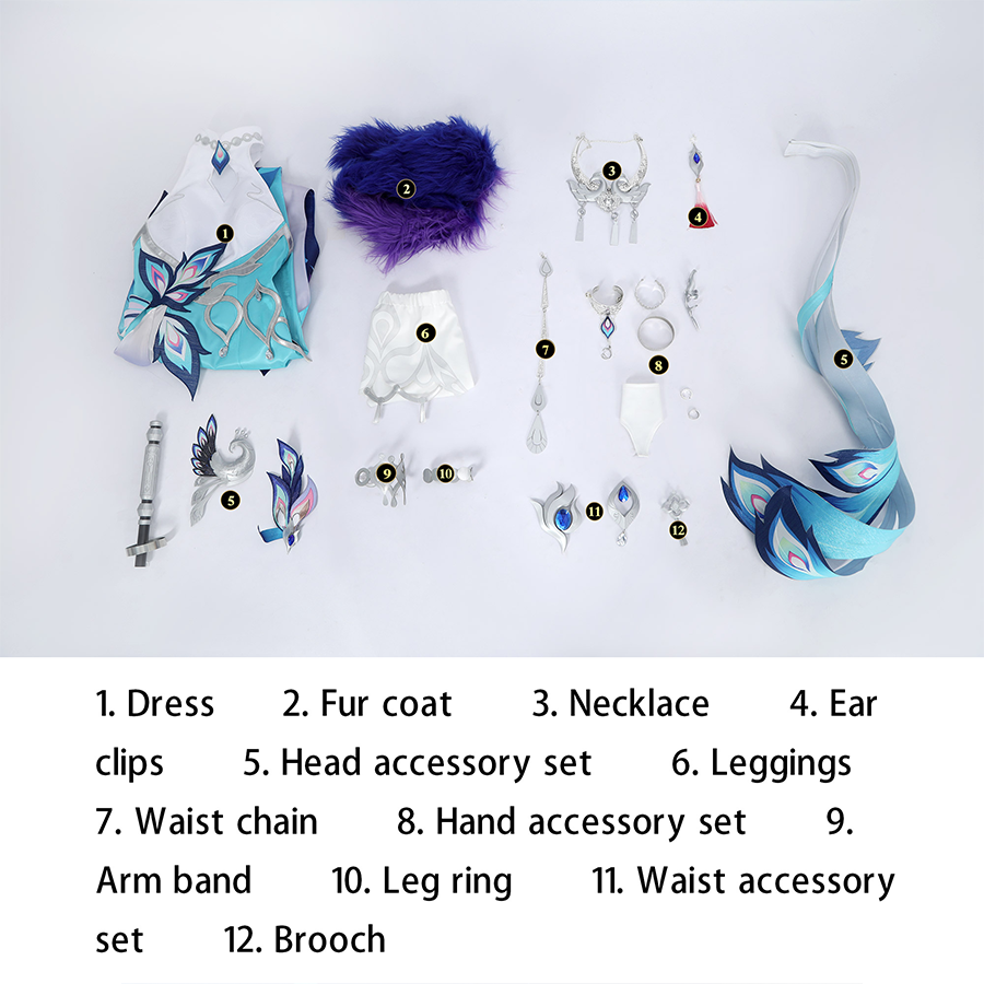 Honkai: Star Rail Yao Guang Cosplay Costume N09856 AA