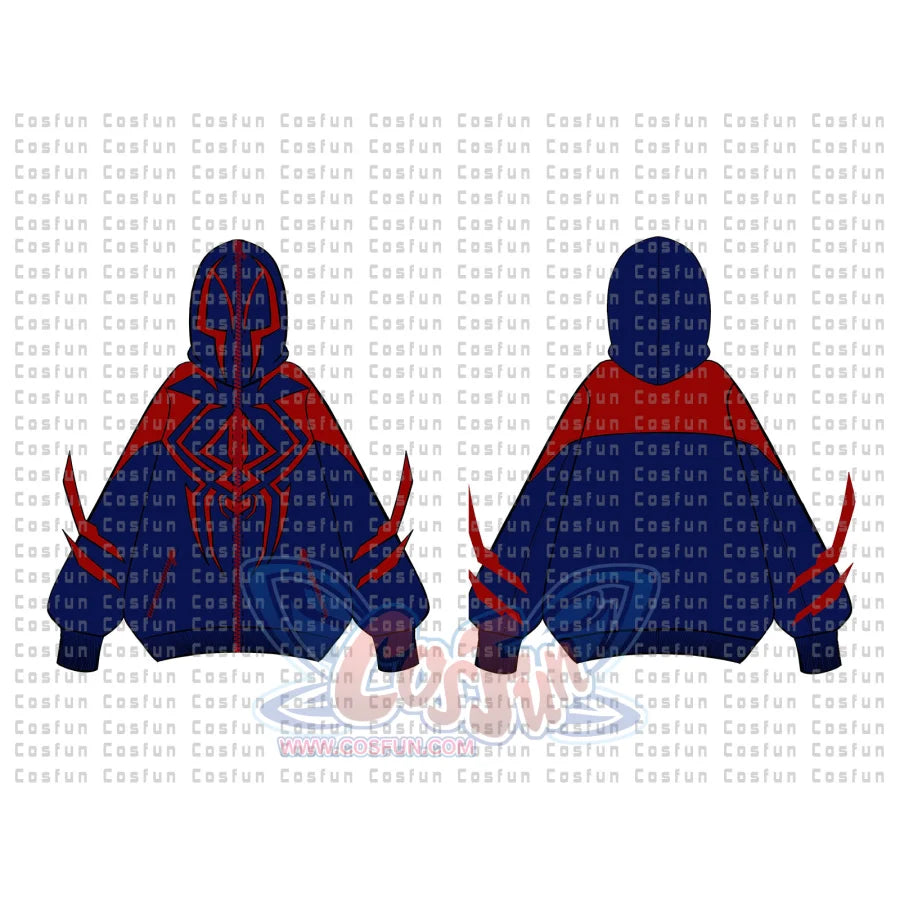 Cosfun Original Spider-Man Zip-Up Hoodie Sweatshirt If0006