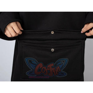 Original Oversized Black Bat Hooded Sweatshirt N00716 Sweatshirt