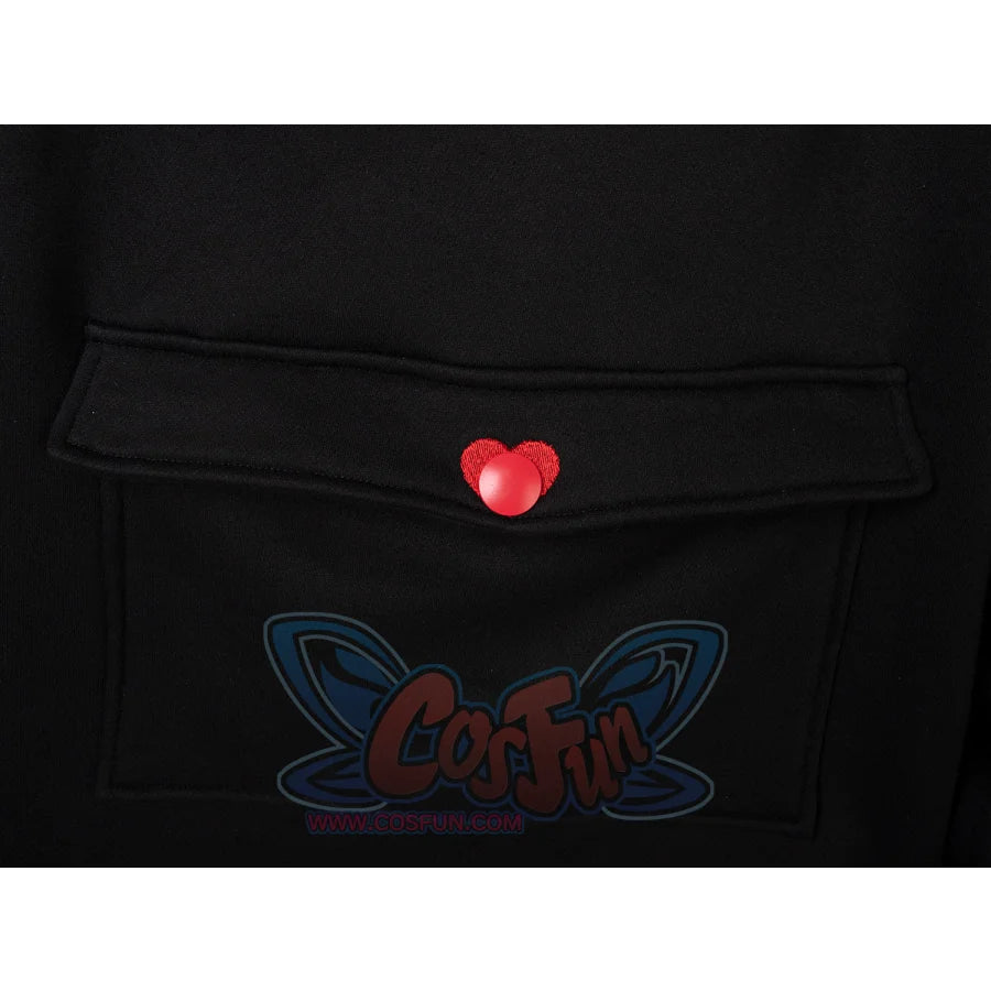 Original Oversized Black Bat Hooded Sweatshirt N00716 Sweatshirt