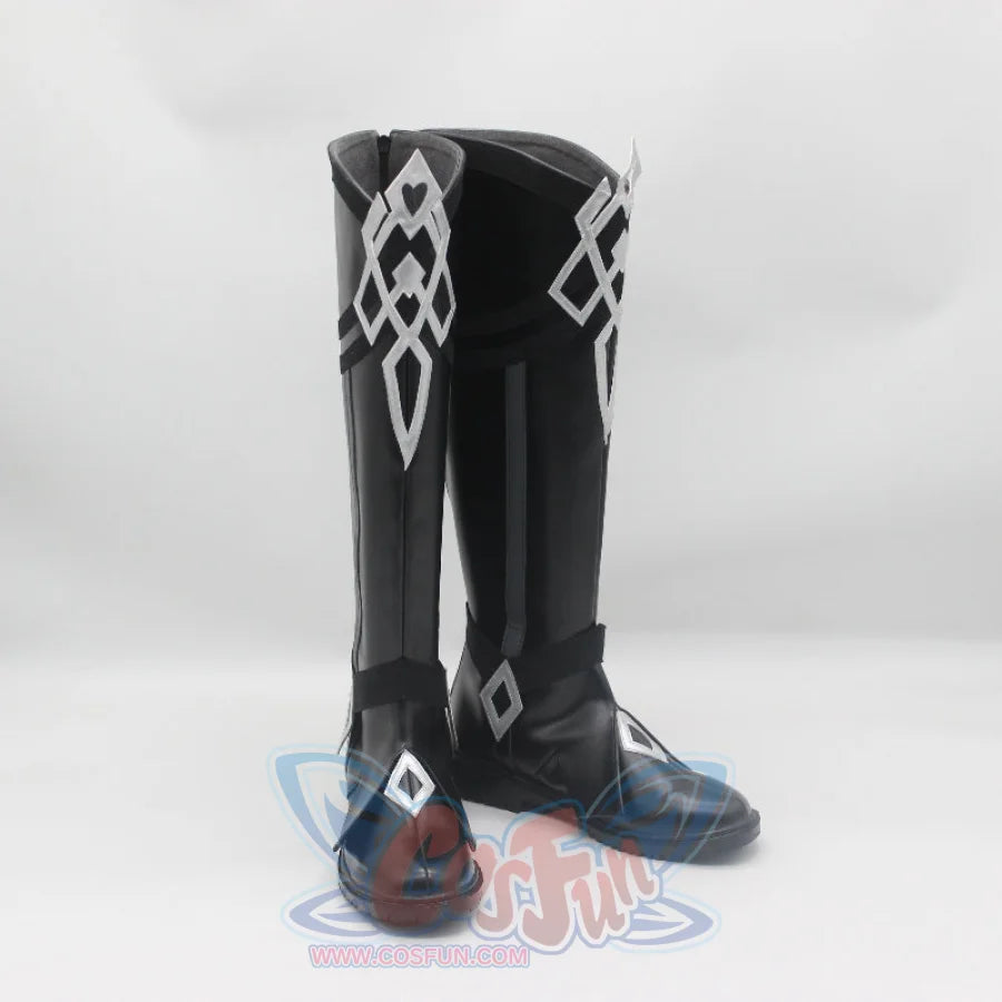 Genshin Impact Fatui Harbinger The Captain Il Capitano Cosplay Shoes C09321 & Boots