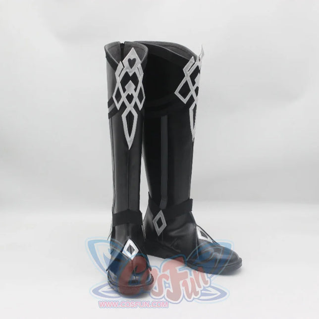Genshin Impact Fatui Harbinger The Captain Il Capitano Cosplay Shoes C09321 & Boots