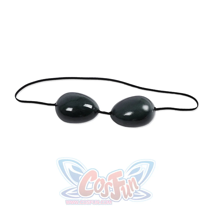 Invincible cosplay black oval goggles with elastic strap, included accessory for the Mark Grayson costume