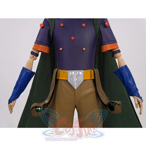JOJO Bizarre Adventure Gyro Zeppeli Cosplay Costume, there is a purple armlet on each of the two arms.