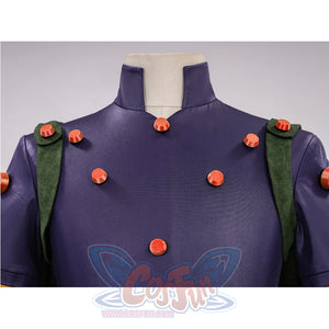 JOJO Bizarre Adventure Gyro Zeppeli Cosplay Costume, purple top with many orange decorations.