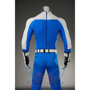 Reveals upgraded belt, glove details, and fabric layers. Adds complexity to the design.