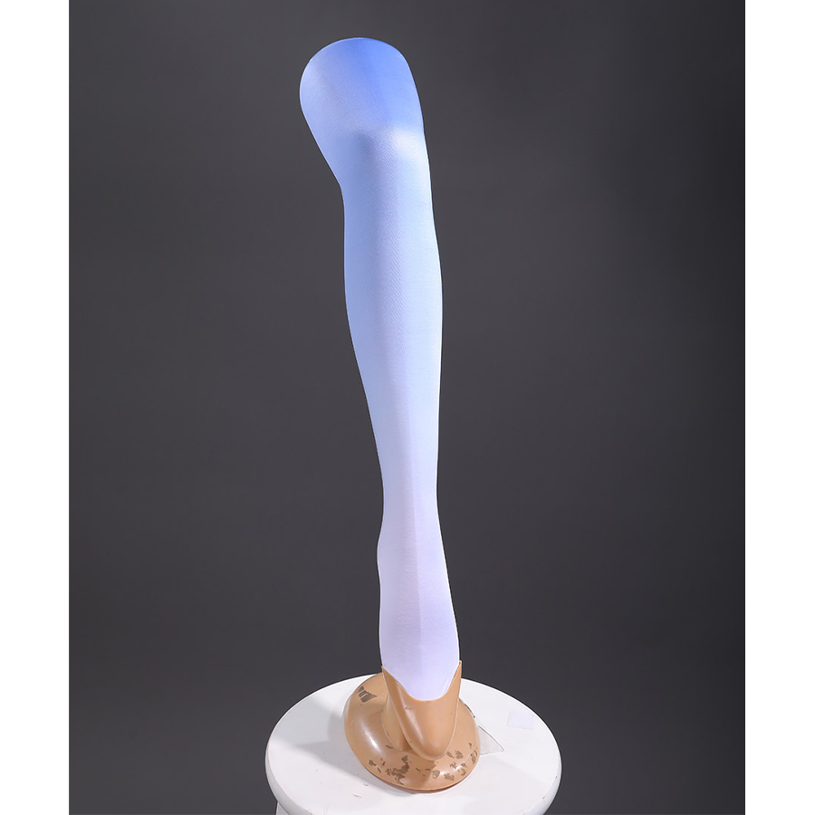 Knights of Guinevere Ballet Dress Cosplay Costume, blue and white gradient pantyhose.