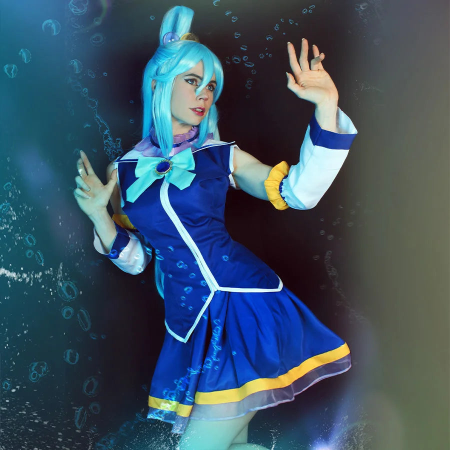 KonoSuba God’s Blessing on this Wonderful World Aqua Cosplay Costume CLT5878 Costumes