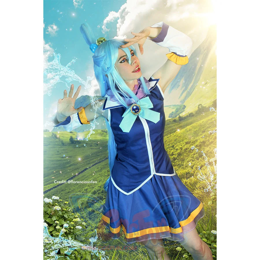 KonoSuba God’s Blessing on this Wonderful World Aqua Cosplay Costume CLT5878 Costumes