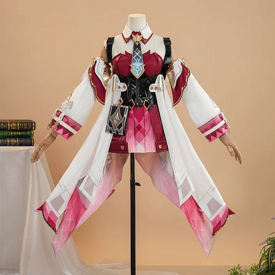 Genshin Impact Linnea cosplay costume full set displayed on a mannequin, front view