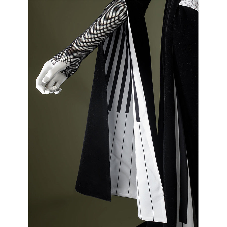 Close-up of Maestro cosplay costume