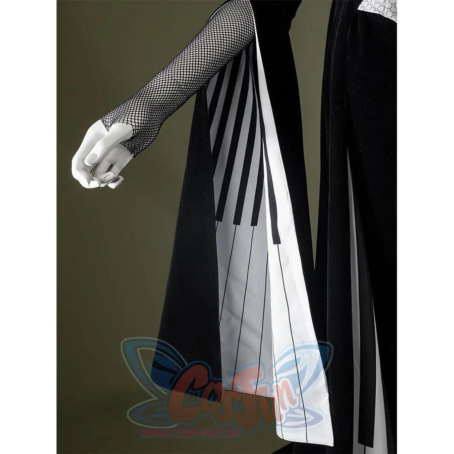 Close-up of Maestro cosplay costume