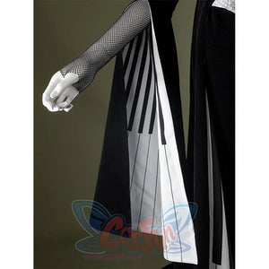 Close-up of Maestro cosplay costume