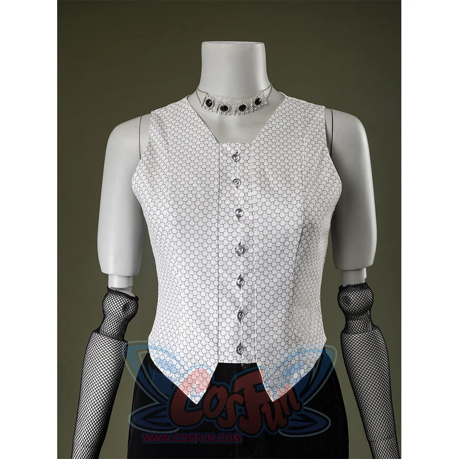 Close-up of Maestro cosplay costume