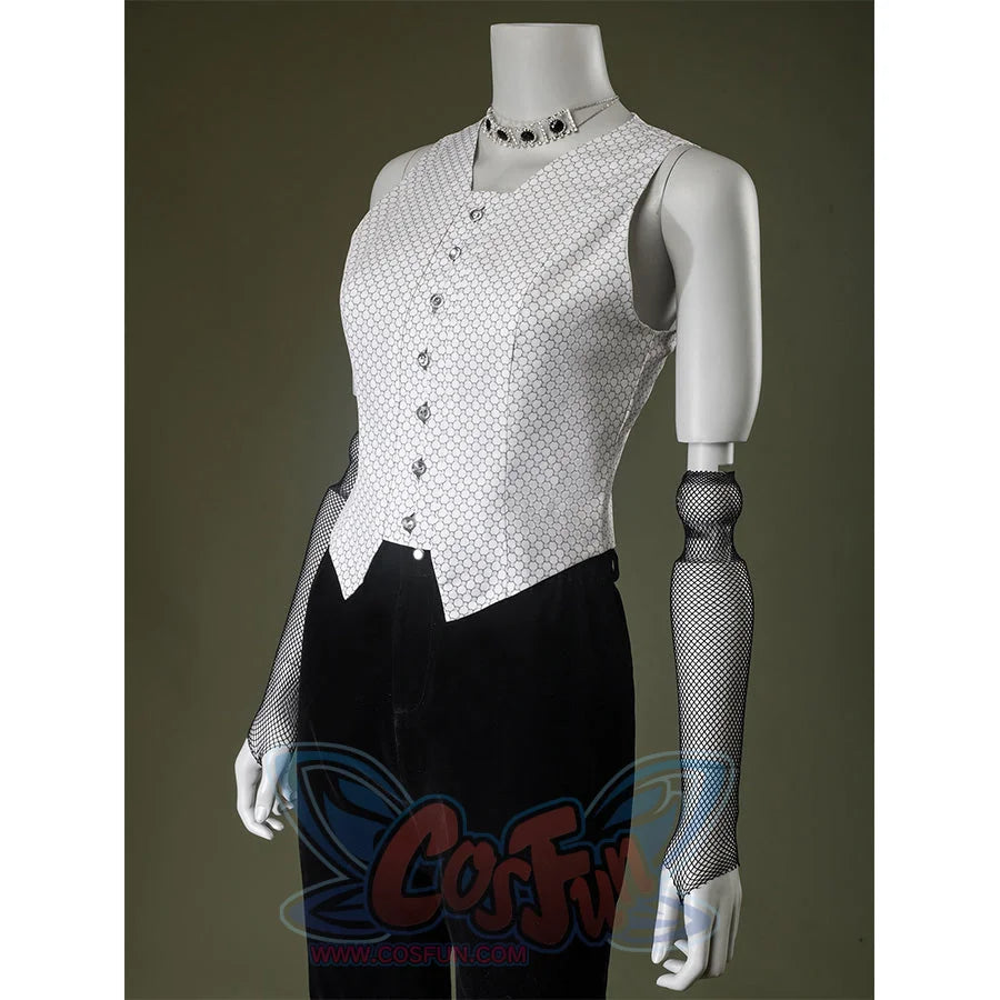 Close-up of Maestro cosplay costume