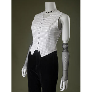 Close-up of Maestro cosplay costume