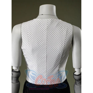 Close-up of Maestro cosplay costume