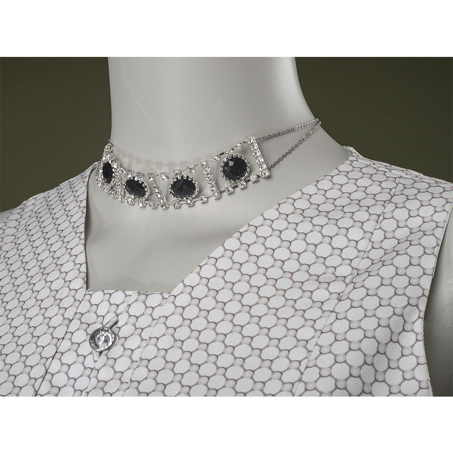 Close-up of Maestro cosplay costume