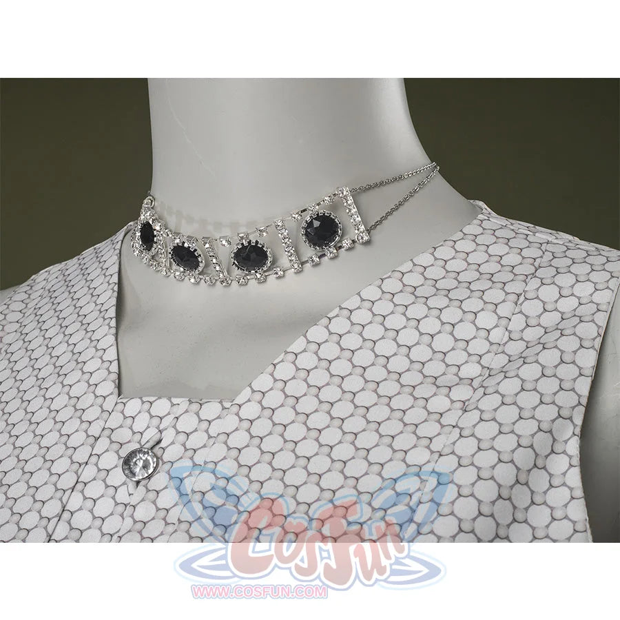 Close-up of Maestro cosplay costume