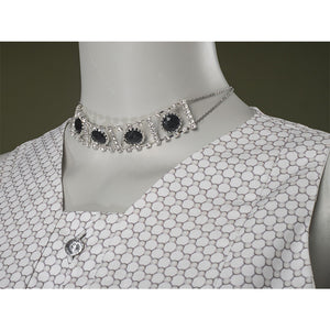 Close-up of Maestro cosplay costume