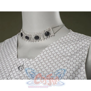 Close-up of Maestro cosplay costume