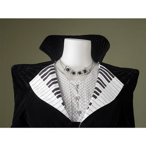 Close-up of Maestro cosplay costume