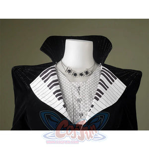 Close-up of Maestro cosplay costume