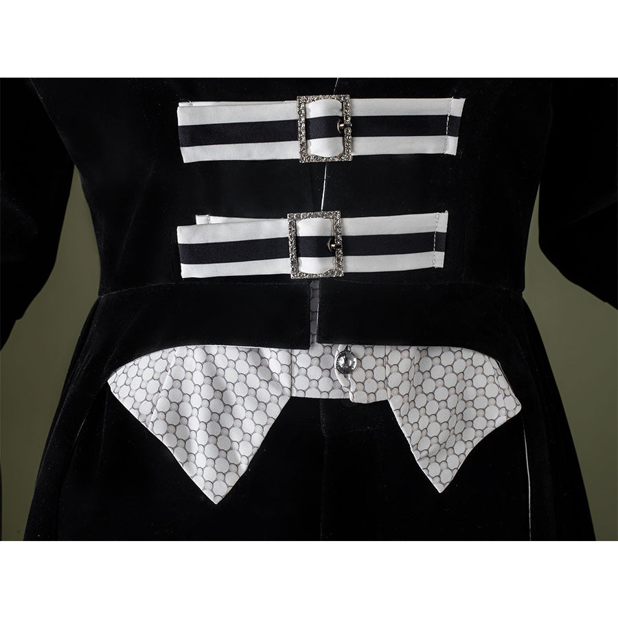 Close-up of Maestro cosplay costume