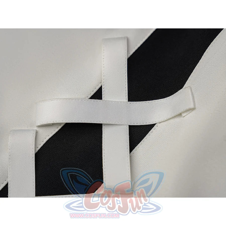 Hikami Meruru cosplay costume ribbon belt loops and black fabric detail