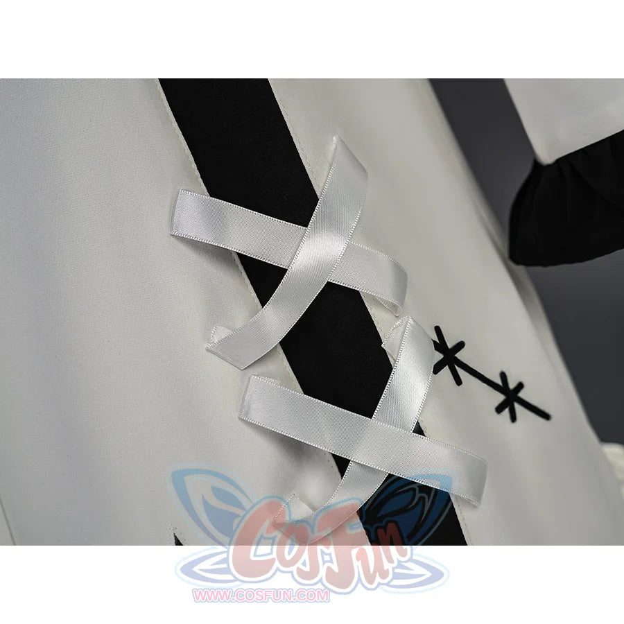 Hikami Meruru cosplay costume ribbon lace-up detail with star embroidery