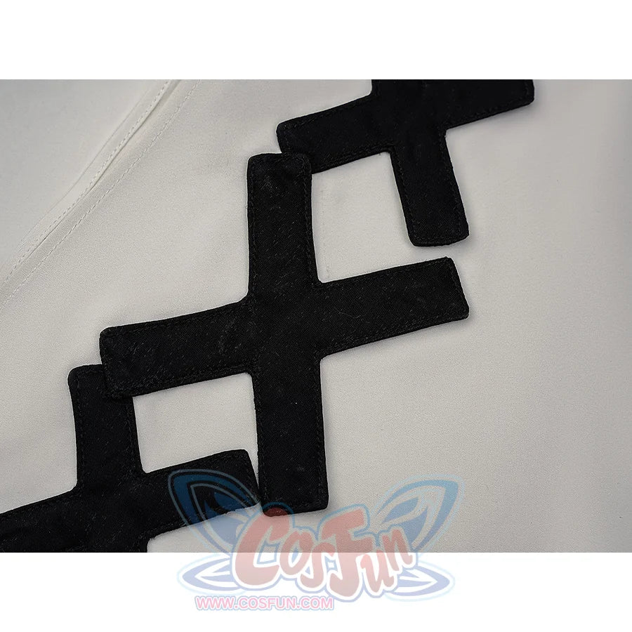 Hikami Meruru cosplay costume headscarf black ribbon trim close-up detail