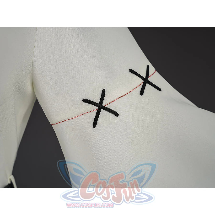 Hikami Meruru cosplay costume star embroidery detail with red stitching on sleeve