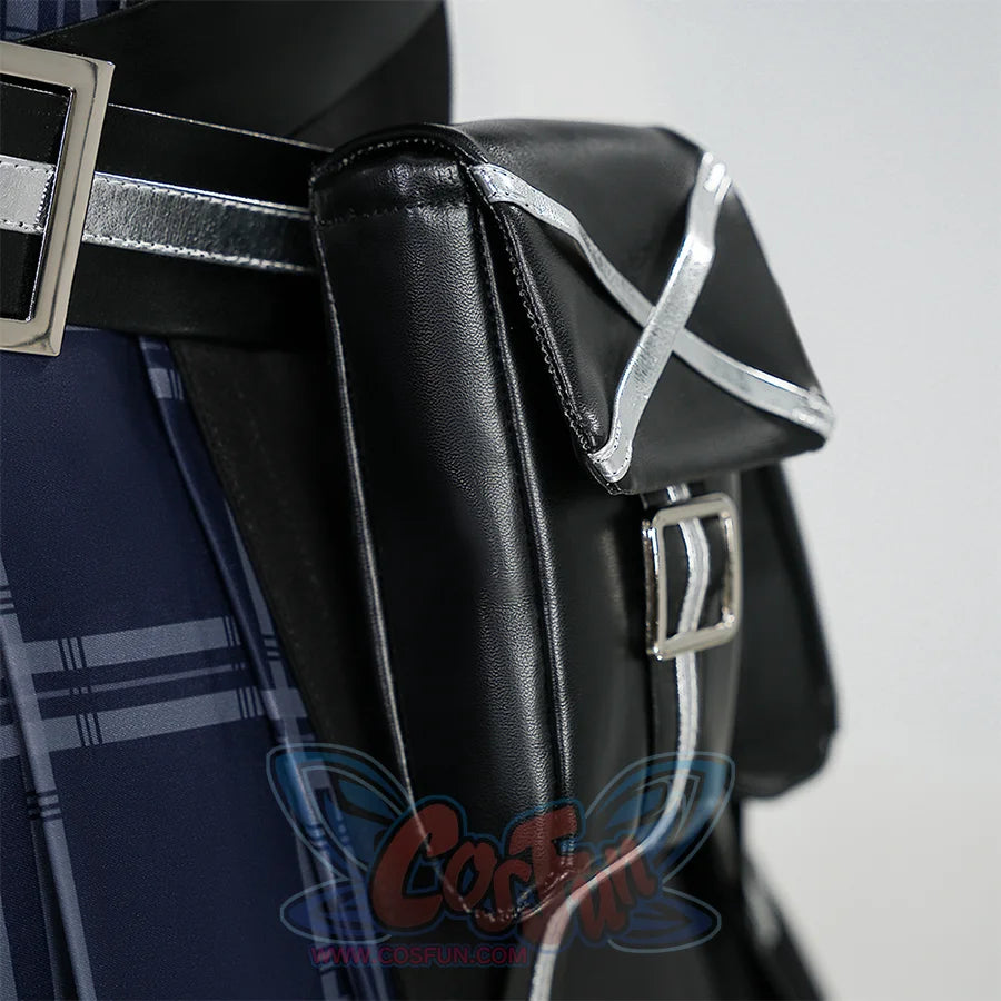 Kurobe Nanoka cosplay costume left utility pouch detail with buckles, straps and stitching