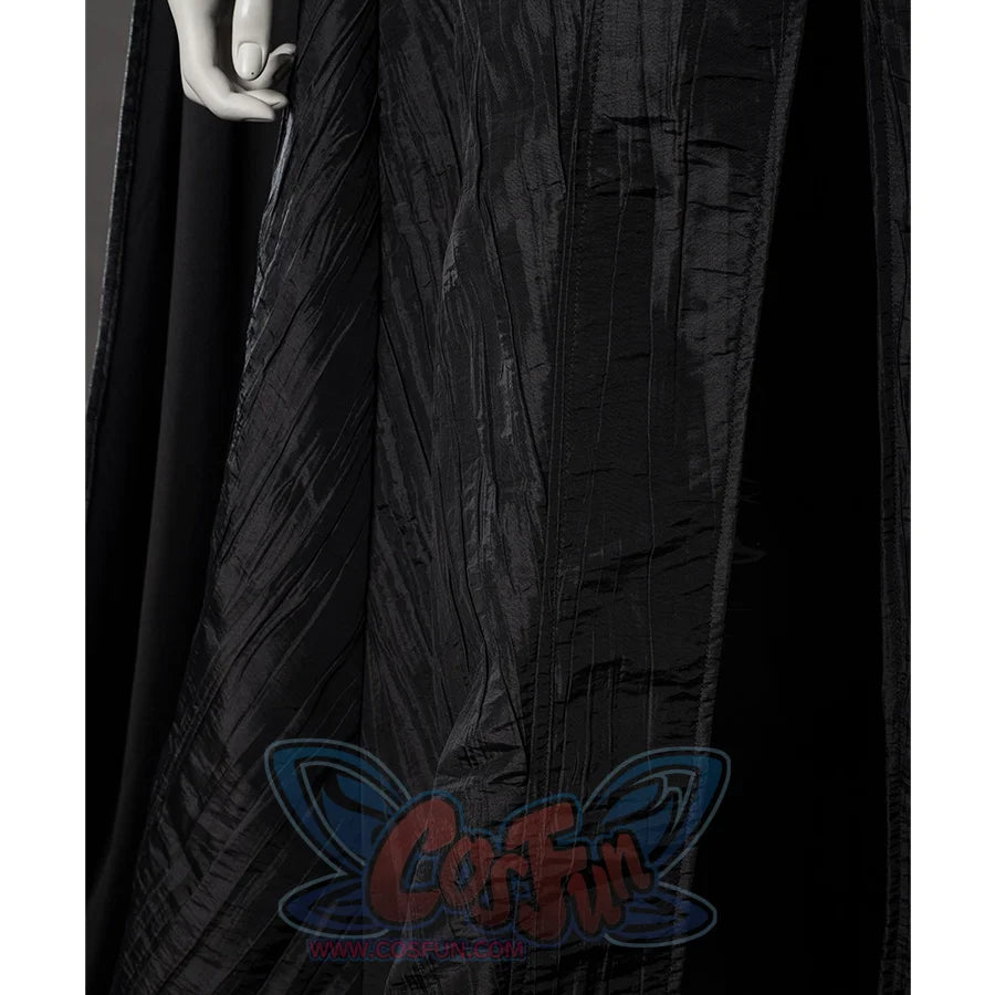 Wicked: For Good Elphaba Cosplay costume coat hem, use a black wrinkle cloth, make the overall texture more.