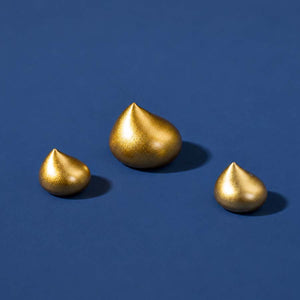 COSFUN The Legend of Zelda Tears of the Kingdom Link cosplay KURORO studs angled to show gold metallic finish.