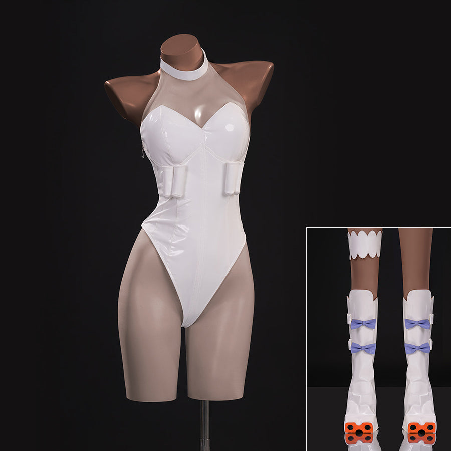 Gunsmith Cosplay Costume – A fitted, high-waist jumpsuit & shoe covers