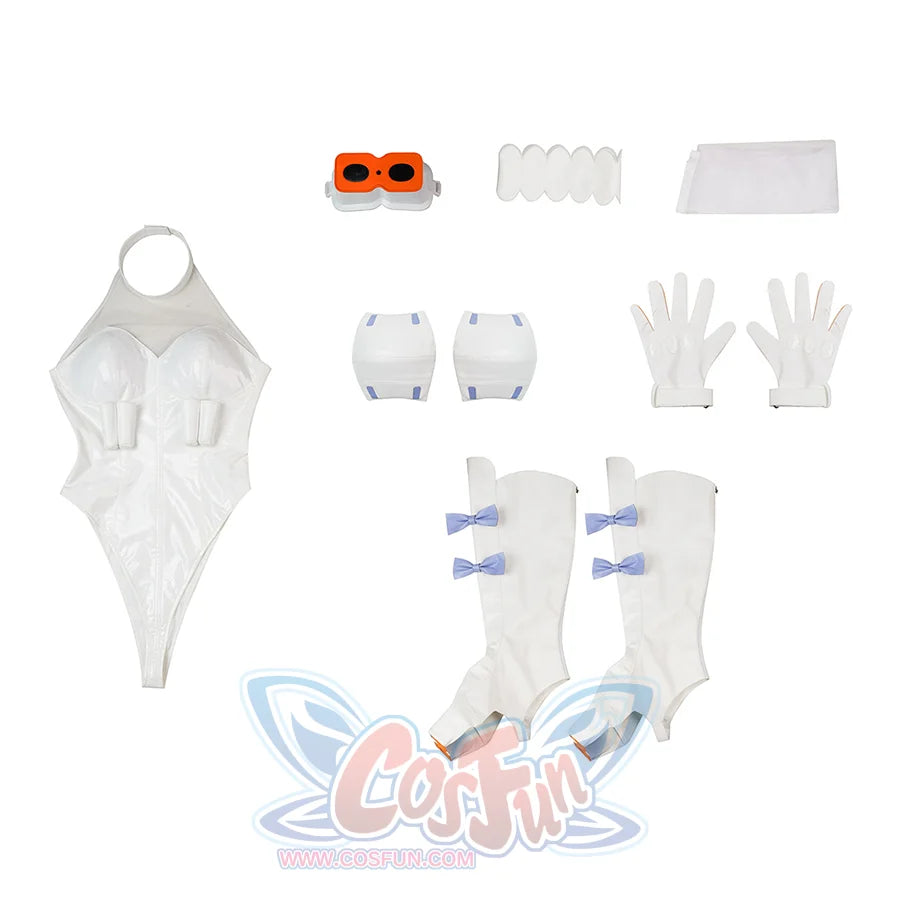 New Panty &amp; Stocking with Garterbelt Gunsmith Cosplay, includes accessory goggles, bodysuit, elbow pads, gloves, leg rings, pantyhose, shoe covers are sold separately.