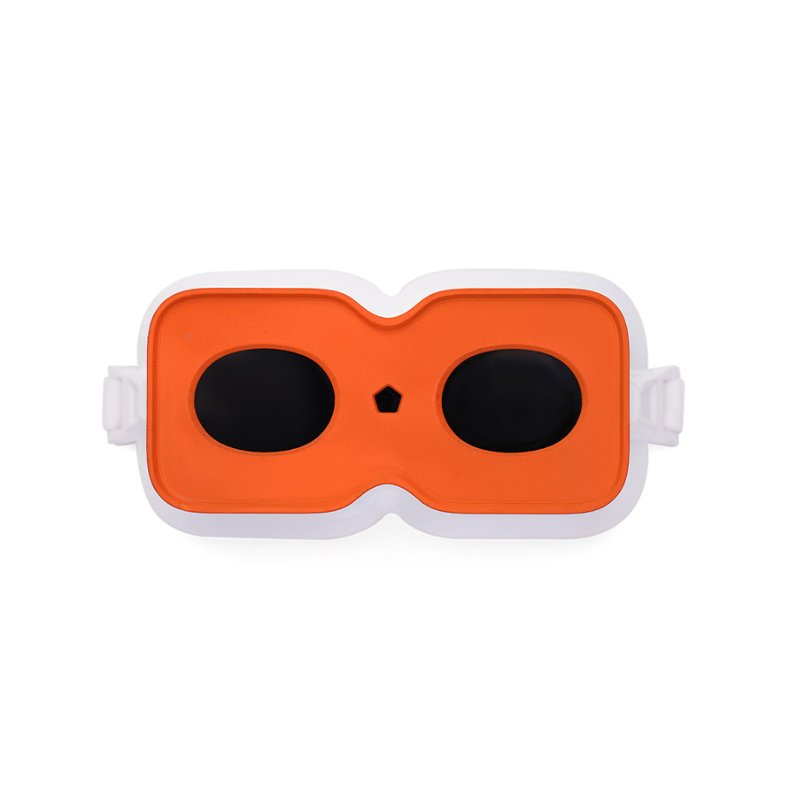 New Panty &amp; Stocking with Garterbelt Gunsmith Cosplay Costume, white and orange accessory goggles.