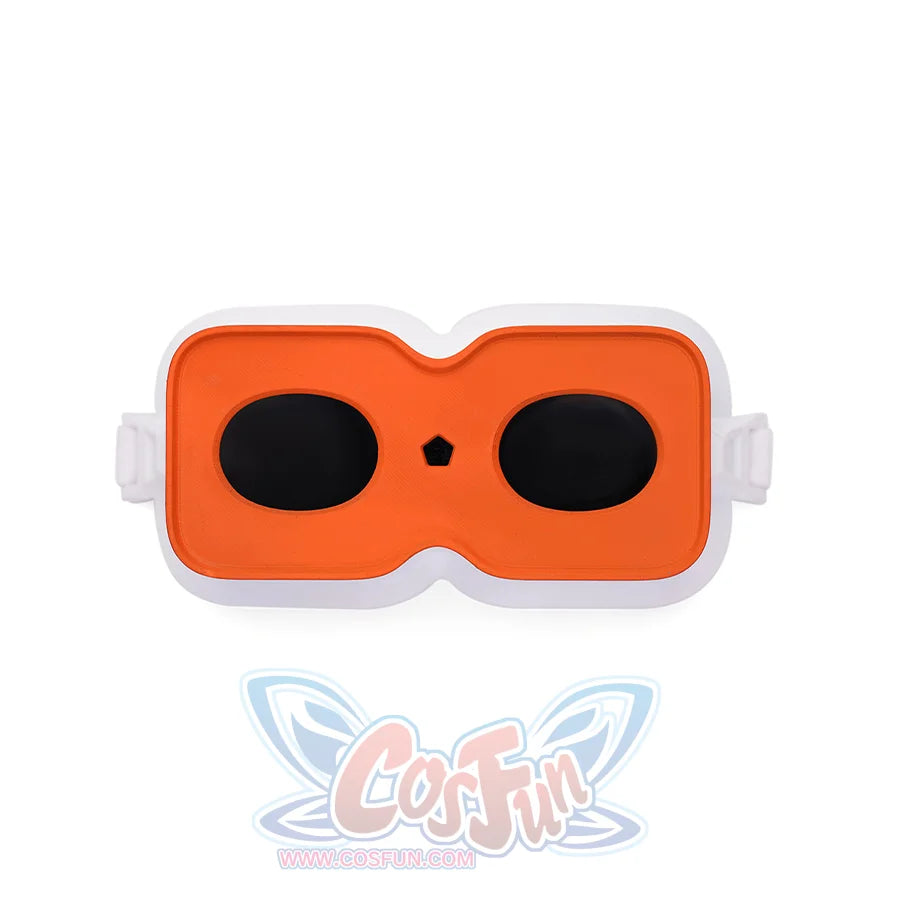 New Panty &amp; Stocking with Garterbelt Gunsmith Cosplay Costume, white and orange accessory goggles.