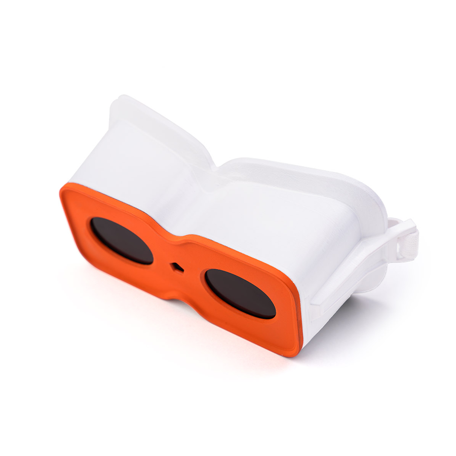 New Panty &amp; Stocking with Garterbelt Gunsmith Cosplay Costume, white and orange accessory goggles.