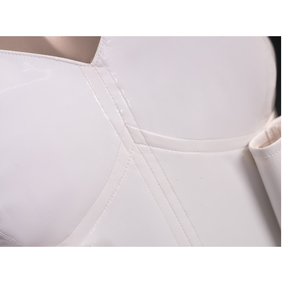 New Panty & Stocking with Garterbelt Gunsmith Cosplay Costume, white PU leather bodysuit.