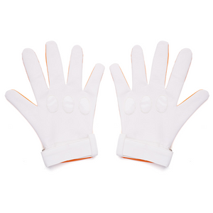 New Panty & Stocking with Garterbelt Gunsmith Cosplay Costume, the gloves are white on the back of the hand and orange on the palm.