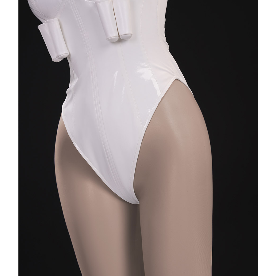 New Panty &amp; Stocking with Garterbelt Gunsmith Cosplay Costume, high-cut bodysuit style.